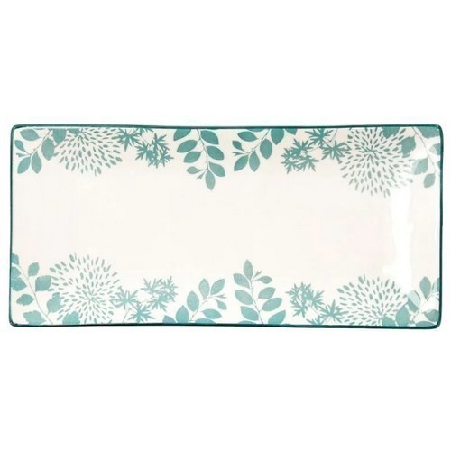FUENTE RECTANGULAR BIDASOA BOTANIC CERAM 26X12CMS